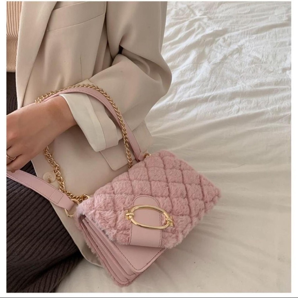 Brand New furry mini-small handbag